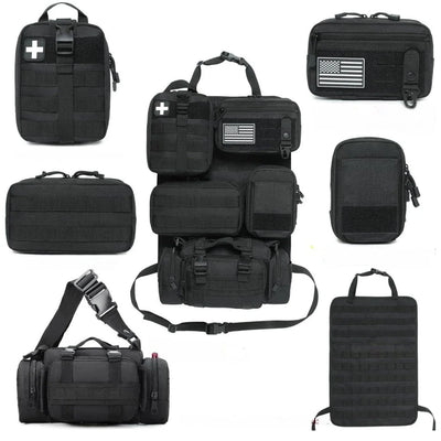 Tactical Molle Seat Organizer Full Set